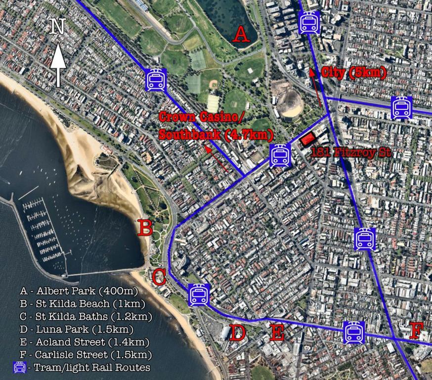 ☆ Heart Of St Kilda ☆ Infinity Pool+Parking+Wifi Apartman Melbourne Kültér fotó